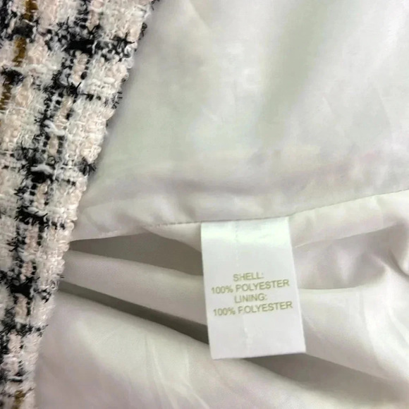 House of Harlow 1960 houndstooth tweed mini skirt  Med twinkle glow of shimmer - Picture 6 of 6